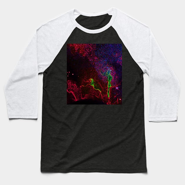 Black Panther Art - Glowing Edges 152 Baseball T-Shirt by The Black Panther